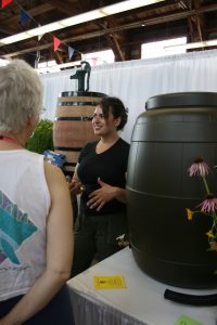 The Barrel Depot shares the ease of rain water harvesting with their beautiful rain barrels made from wine casts.