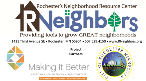 Microsoft Word - RNeighbors 2015 Neighborhood Project Grant Rene